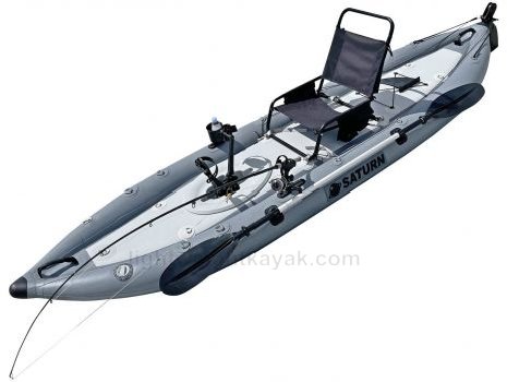 Promotion Saturn 12' Inflatable Fin Propulsion Pedal Kayak FPK365